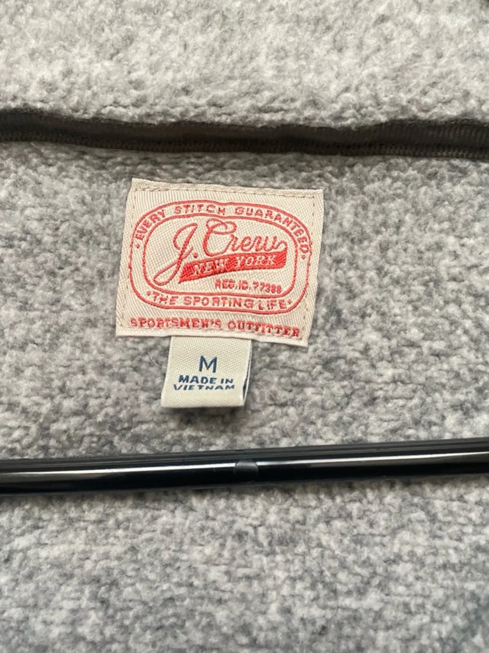 J. Crew Men's Gray Heather Snap-Top Cardigan Sweater